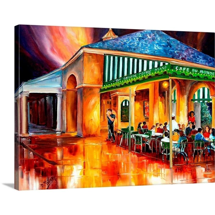 Amazon.com: CANVAS ON DEMAND Cafe Du Monde Canvas Wall Art
